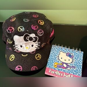 Hello Kitty Hat and Notepad